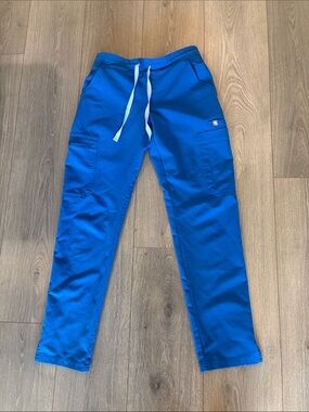 Figs Technical Collection Scrub Pants Straight Leg Blue Size XXS PETITE